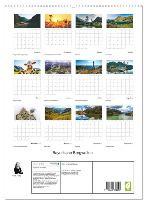 Bayerische Bergwelten (CALVENDO Premium Wandkalender 2027)