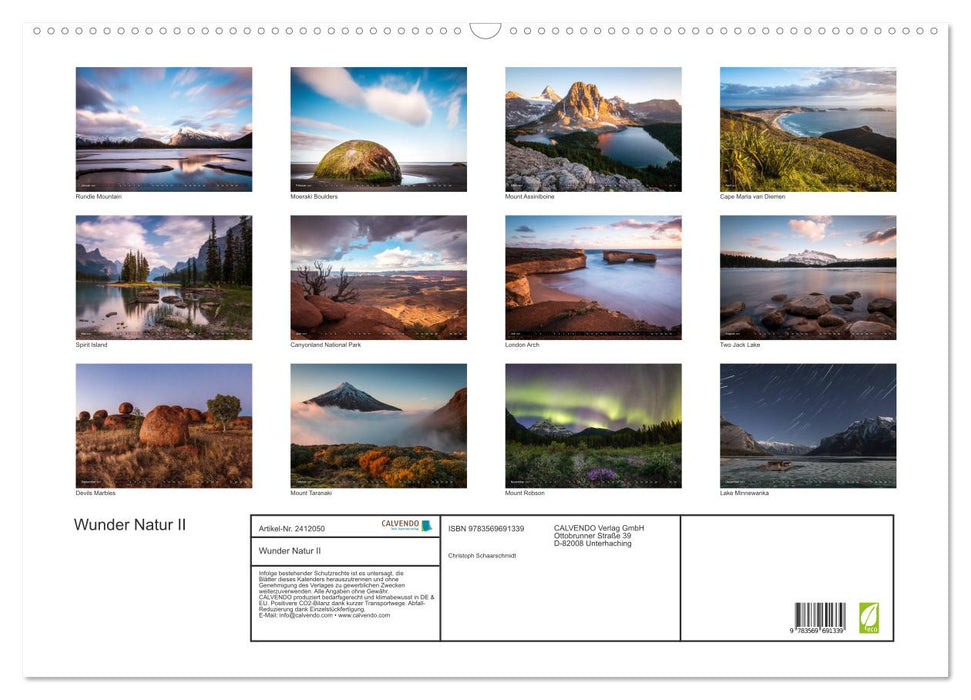 Wunder Natur II (CALVENDO Wandkalender 2027)