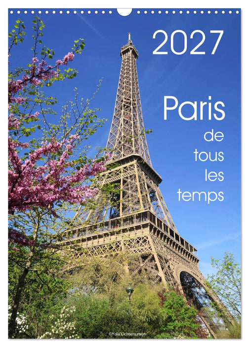 Paris de tous les temps (CALVENDO Calendrier mensuel 2027)