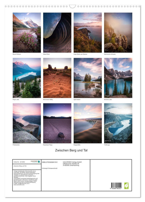 Zwischen Berg und Tal (CALVENDO Wandkalender 2027)