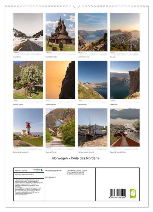 Norwegen - Perle des Nordens (CALVENDO Premium Wandkalender 2027)