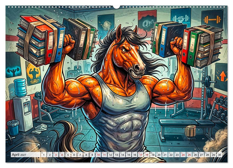 Bürohengste - Lustiger Büro‑Kalender (CALVENDO Wandkalender 2027)