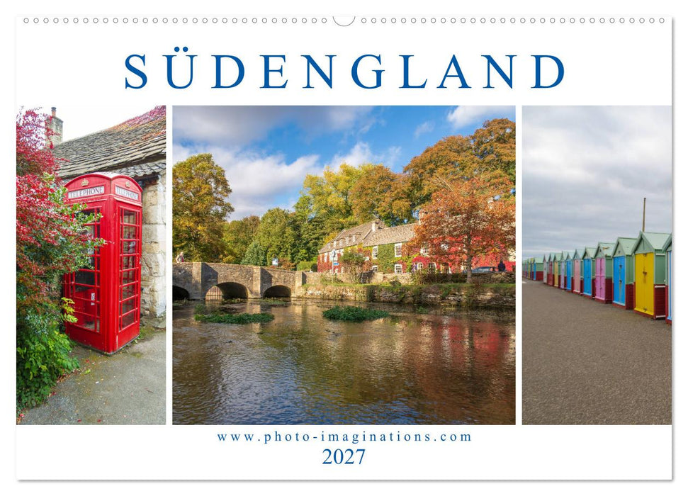 Bezauberndes Südengland (CALVENDO Wandkalender 2027)