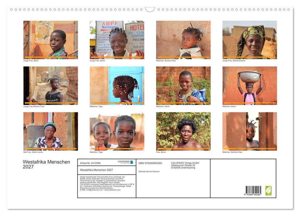 Westafrika Menschen 2027 (CALVENDO Wandkalender 2027)