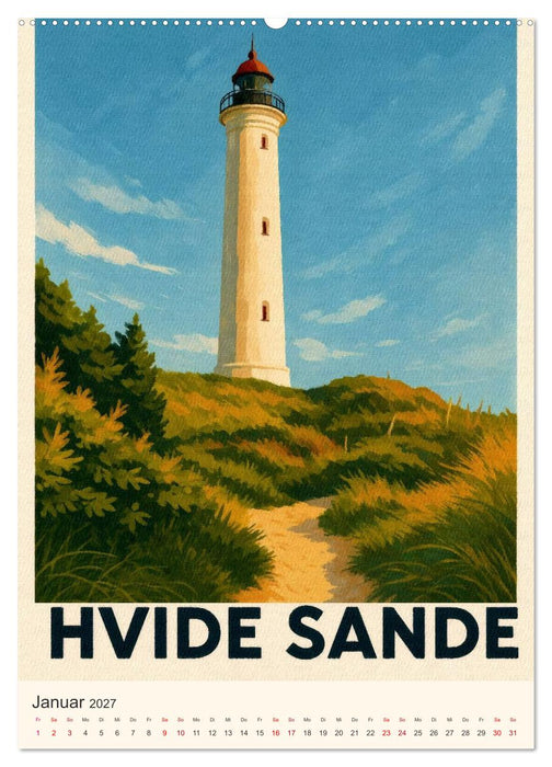 Hyggelige City-Poster Dänemark (CALVENDO Wandkalender 2027)
