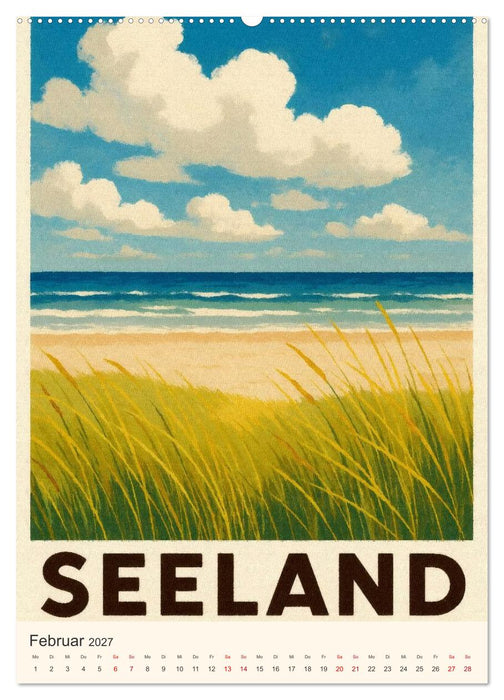 Hyggelige City-Poster Dänemark (CALVENDO Wandkalender 2027)