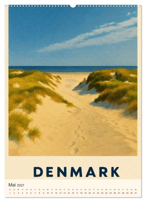 Hyggelige City-Poster Dänemark (CALVENDO Wandkalender 2027)