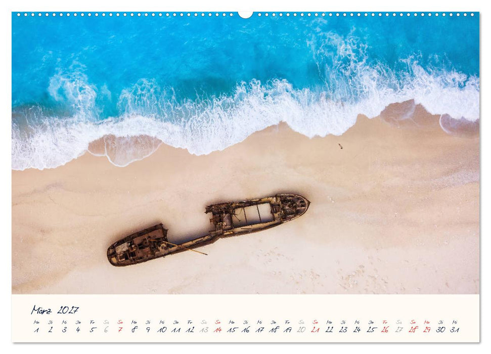Griechenland - Malerische Küsten auf Zakynthos und Lefkada (CALVENDO Premium Wandkalender 2027)
