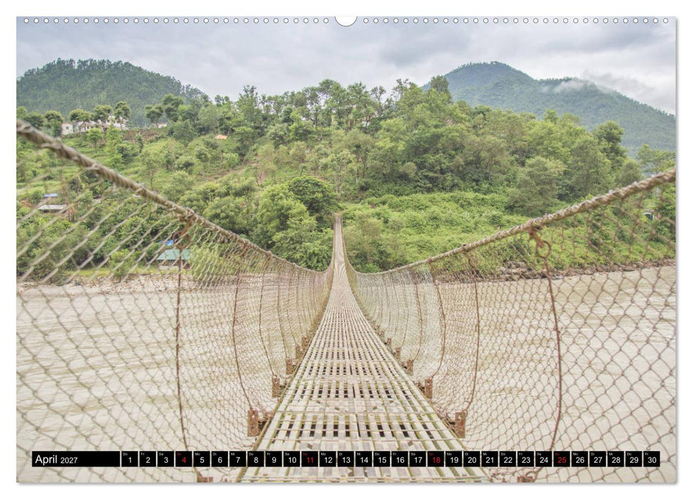 Lichtmomente - Eine Reise durch Nepal (CALVENDO Wandkalender 2027)