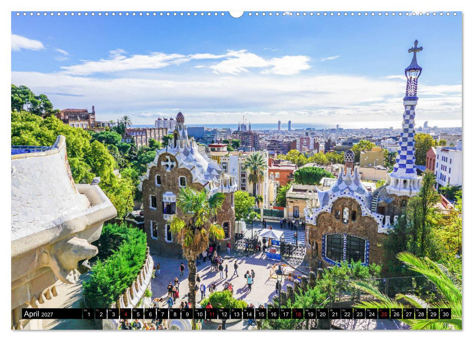 Barcelona - Über den Dächern Kataloniens (CALVENDO Wandkalender 2027)
