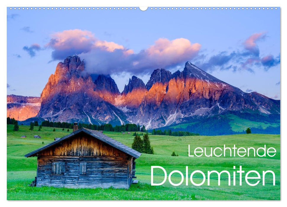 Leuchtende Dolomiten (CALVENDO Wandkalender 2027)