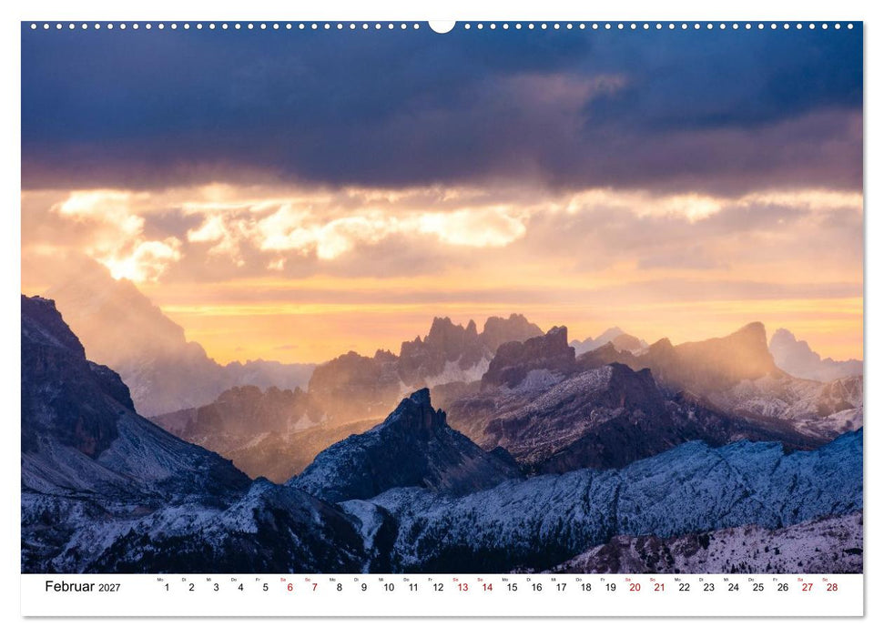 Leuchtende Dolomiten (CALVENDO Wandkalender 2027)