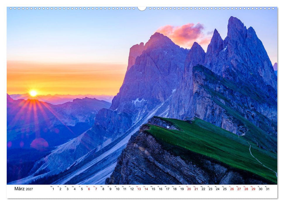 Leuchtende Dolomiten (CALVENDO Wandkalender 2027)