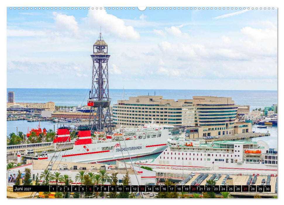 Barcelona - Über den Dächern Kataloniens (CALVENDO Premium Wandkalender 2027)