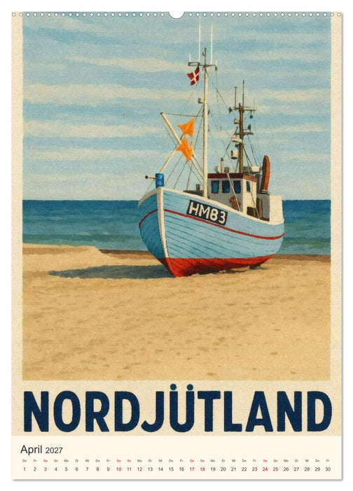 Hyggelige City-Poster Dänemark (CALVENDO Premium Wandkalender 2027)