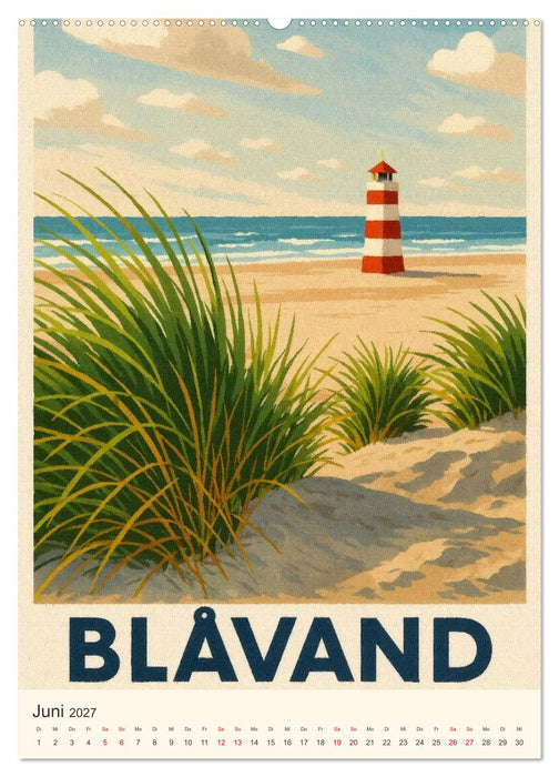Hyggelige City-Poster Dänemark (CALVENDO Premium Wandkalender 2027)