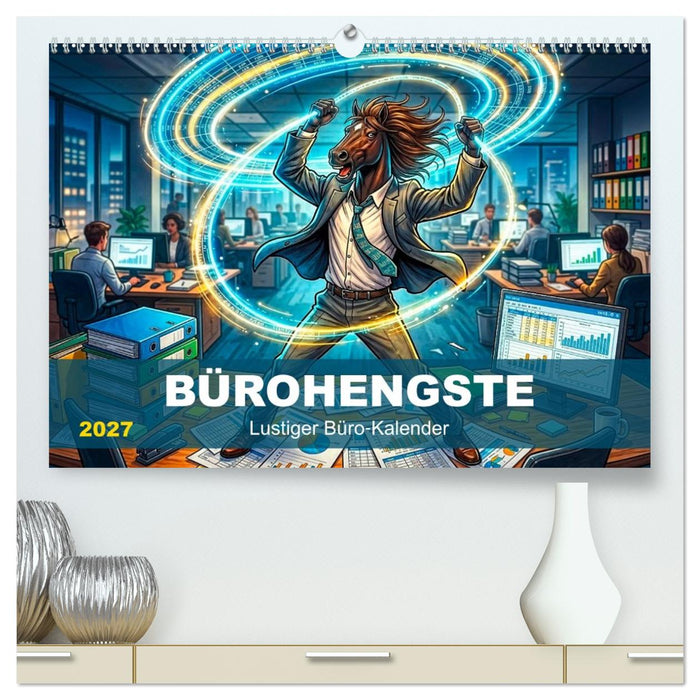 Bürohengste - Lustiger Büro‑Kalender (CALVENDO Premium Wandkalender 2027)