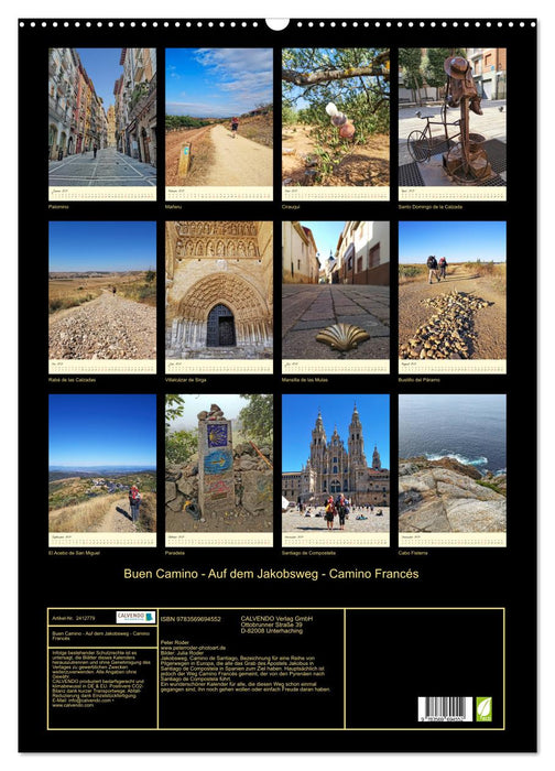 Buen Camino - Auf dem Jakobsweg - Camino Francés (CALVENDO Wandkalender 2027)