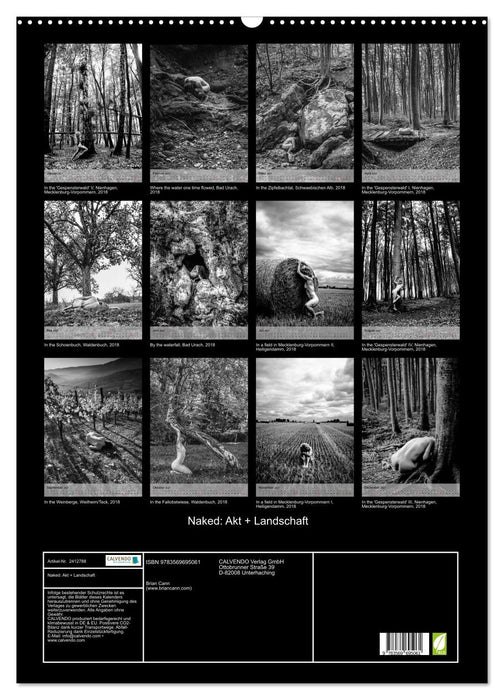 Naked: Akt + Landschaft (CALVENDO Wandkalender 2027)
