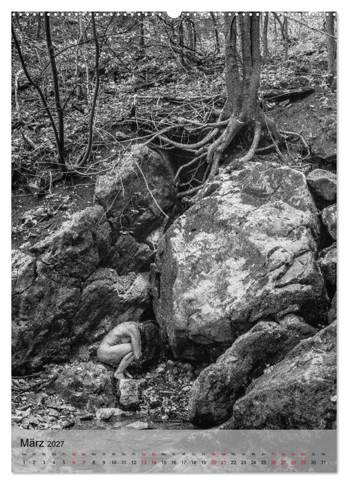Naked: Akt + Landschaft (CALVENDO Wandkalender 2027)