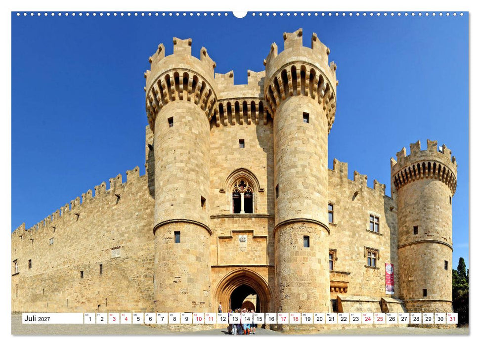 Rhodos - Altstadt mit Charme und Zauber (CALVENDO Premium Wandkalender 2027)