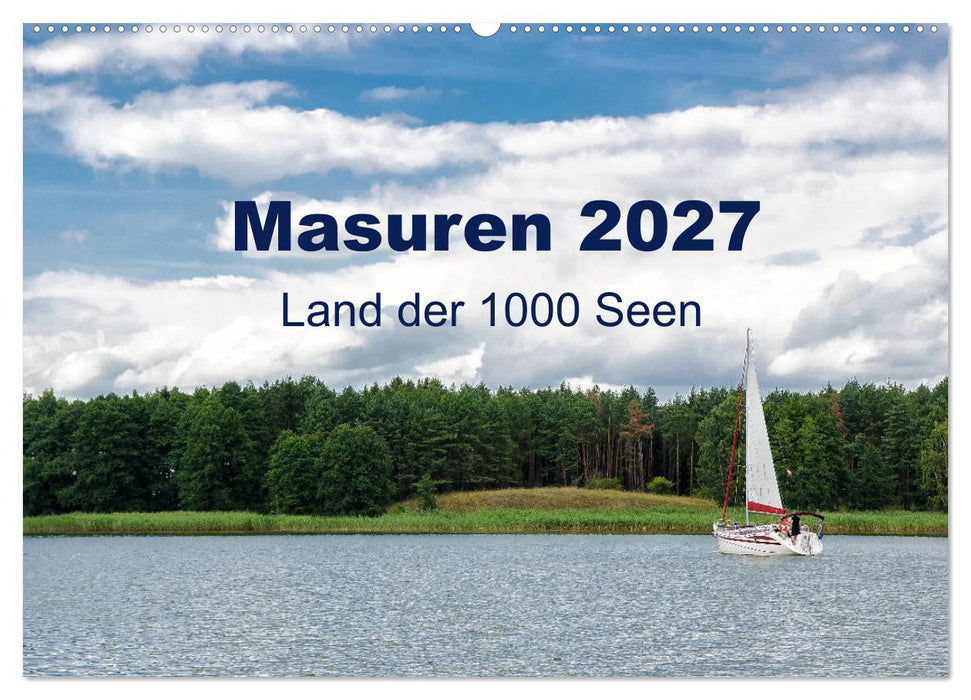 Masuren 2027 - Land der 1000 Seen (CALVENDO Wandkalender 2027)