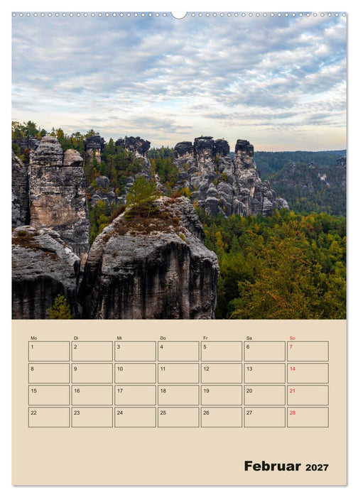 Zauberhafte Sächsische Schweiz (CALVENDO Wandkalender 2027)