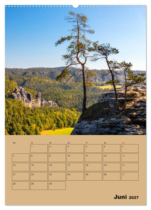 Zauberhafte Sächsische Schweiz (CALVENDO Wandkalender 2027)