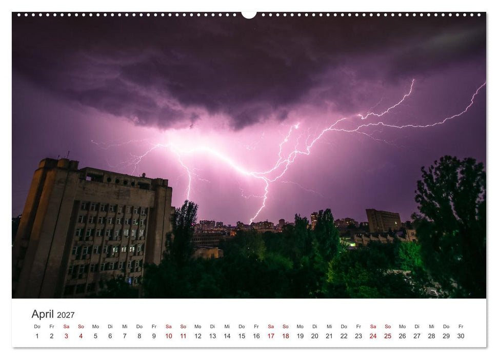Gewitter - atemberaubende Naturschauspiele (CALVENDO Wandkalender 2027)