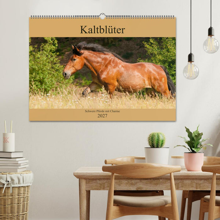 Kaltblüter - Schwere Pferde mit Charme (CALVENDO Wandkalender 2027)