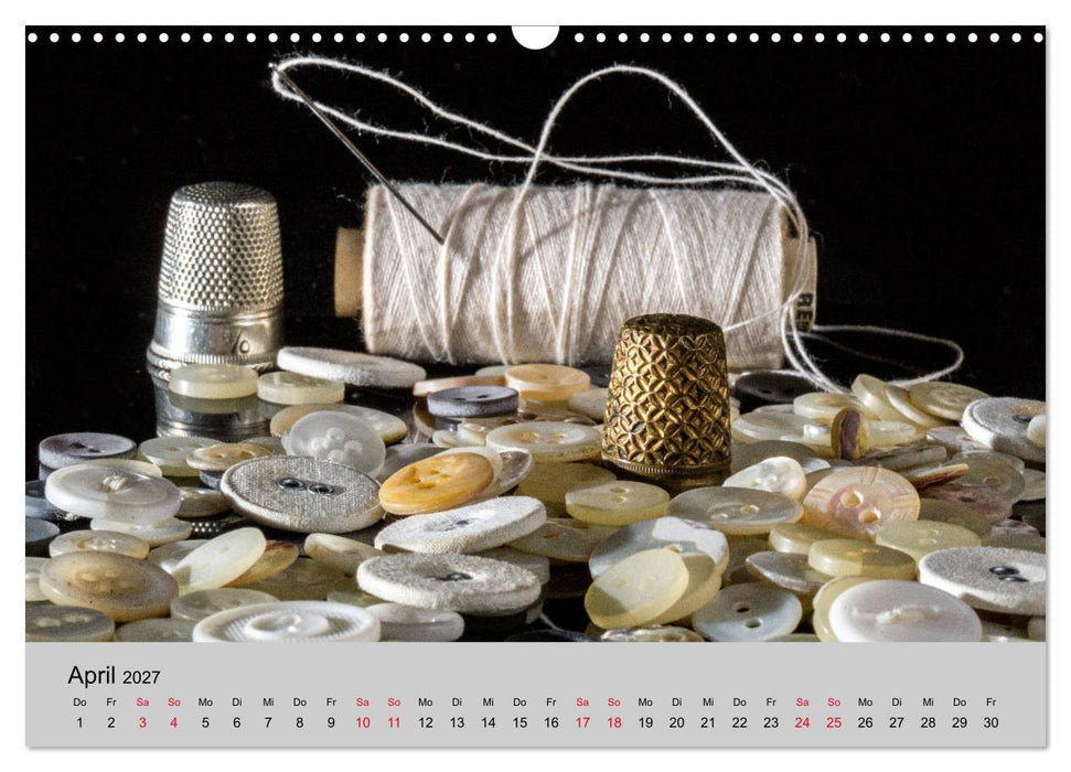 Faden, Nadel, Handarbeit. (CALVENDO Wandkalender 2027)