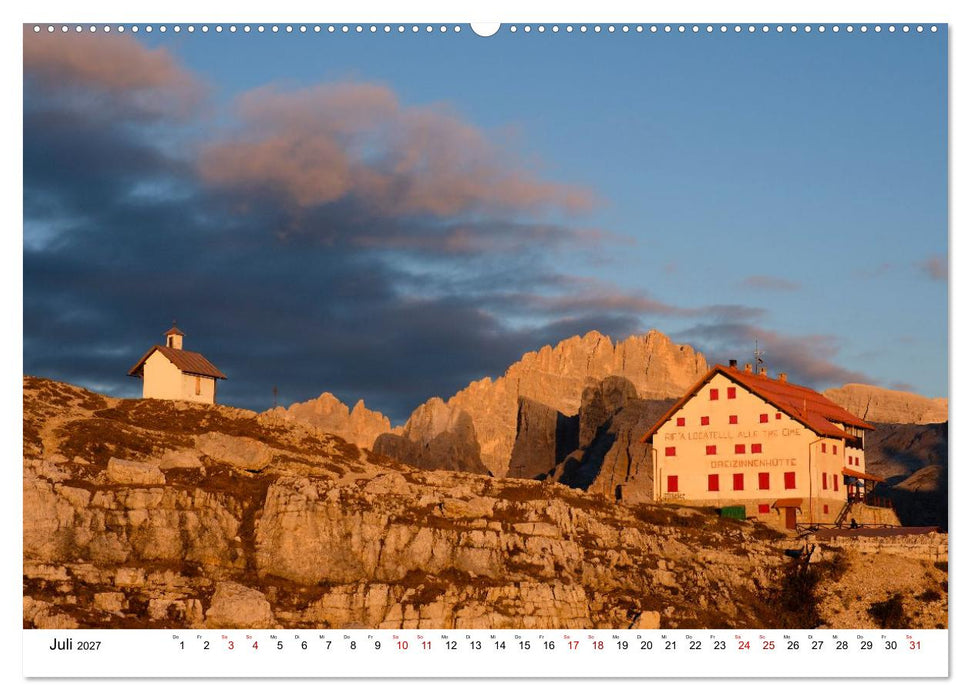 Leuchtende Dolomiten (CALVENDO Premium Wandkalender 2027)