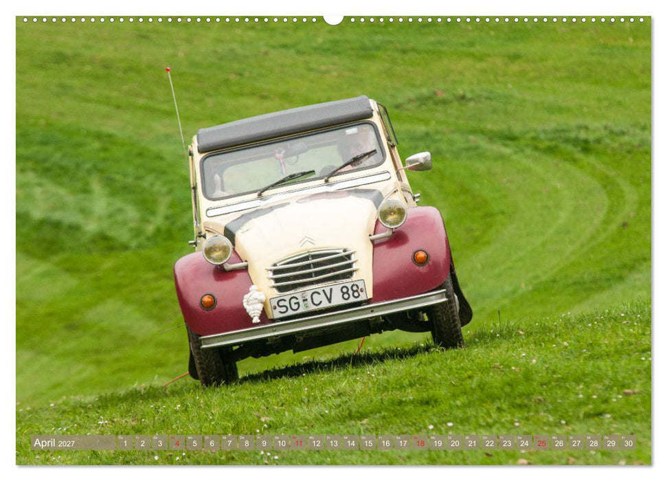 Die Ente ist sicher - Fahrspaß mit 2 CV Dolly (CALVENDO Premium Wandkalender 2027)