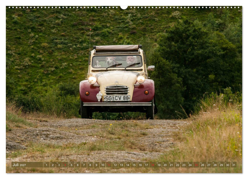 Die Ente ist sicher - Fahrspaß mit 2 CV Dolly (CALVENDO Premium Wandkalender 2027)