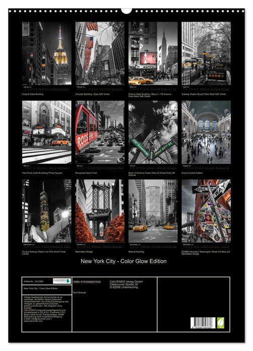 New York City - Color Glow Edition (CALVENDO Wandkalender 2027)