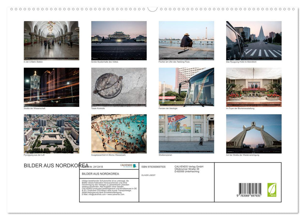 BILDER AUS NORDKOREA (CALVENDO Premium Wandkalender 2027)