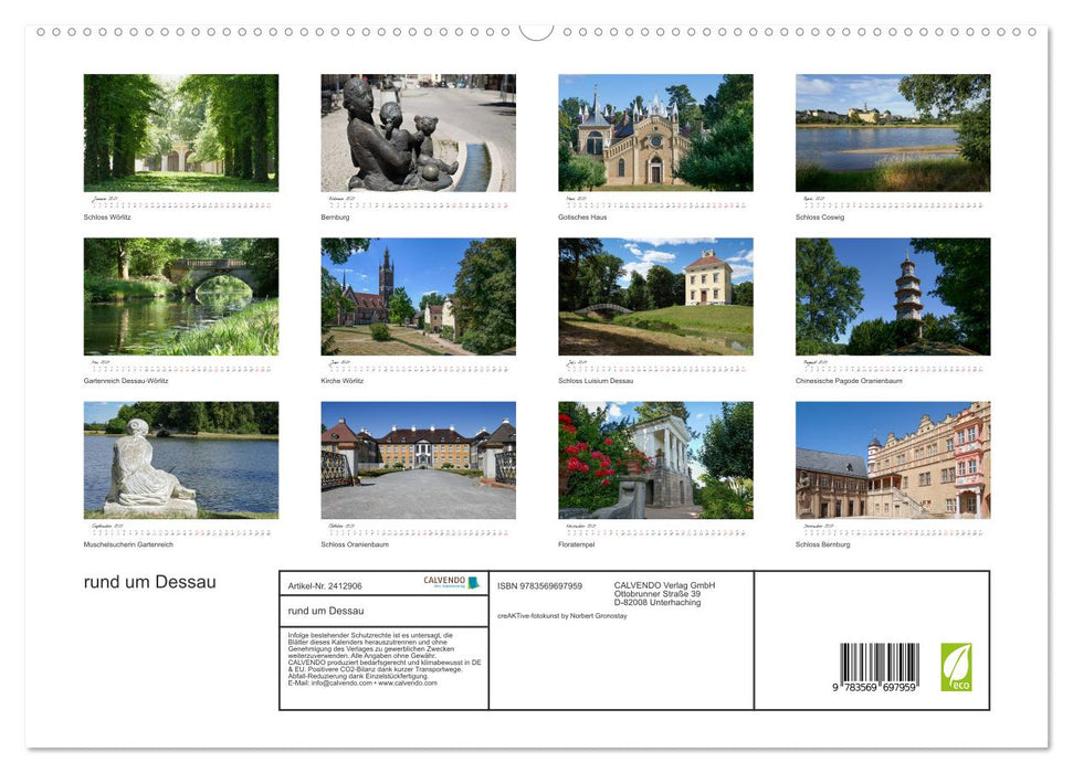 rund um Dessau (CALVENDO Premium Wandkalender 2027)