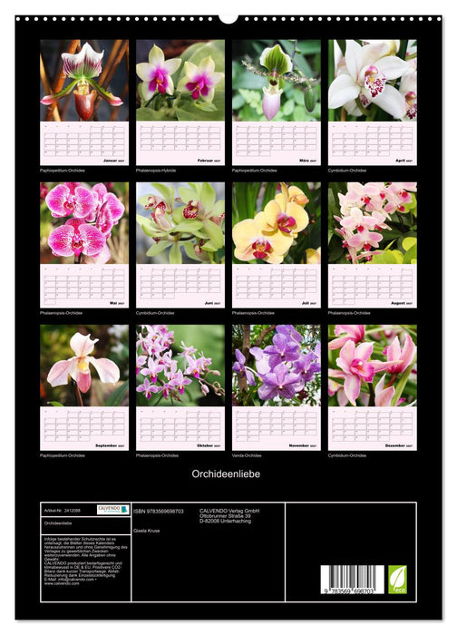 Orchideenliebe (CALVENDO Premium Wandkalender 2027)