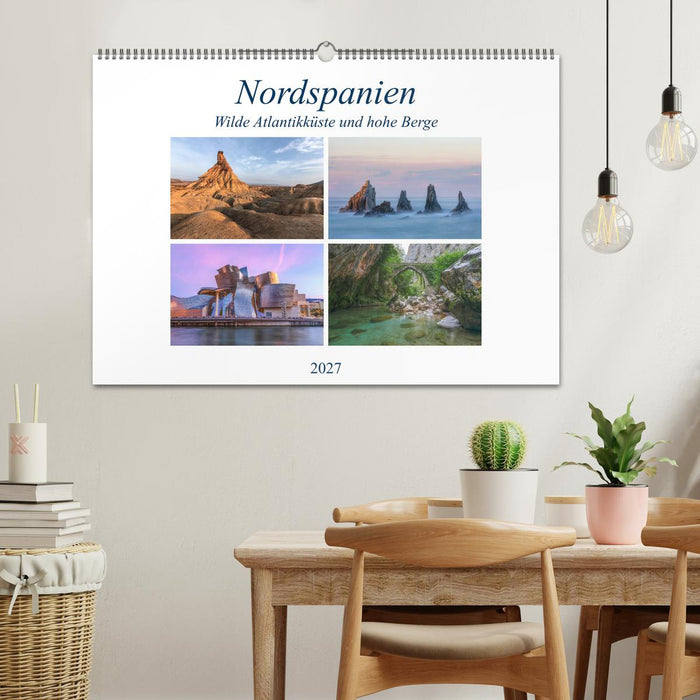 Nordspanien, wilde Atlantikküste und hohe Berge (CALVENDO Wandkalender 2027)