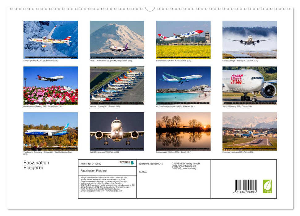 Faszination Fliegerei (CALVENDO Premium Wandkalender 2027)