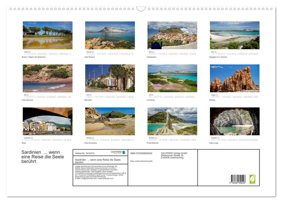 Sardinien... wenn eine Reise die Seele berührt (CALVENDO Wandkalender 2027)