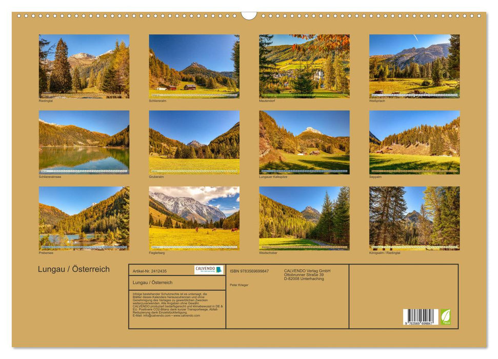 Lungau / Österreich (CALVENDO Wandkalender 2027)