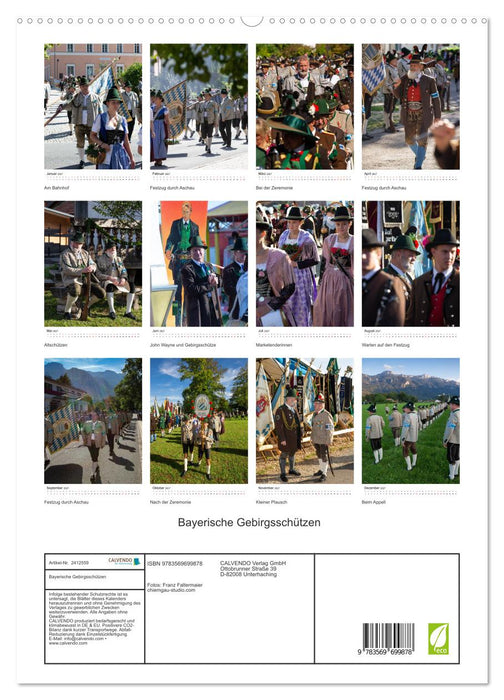 Bayerische Gebirgsschützen (CALVENDO Premium Wandkalender 2027)