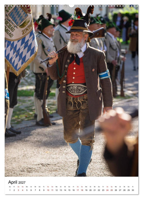 Bayerische Gebirgsschützen (CALVENDO Premium Wandkalender 2027)