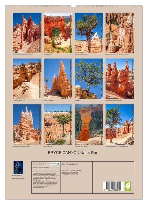 BRYCE CANYON Natur Pur (CALVENDO Premium Wandkalender 2027)