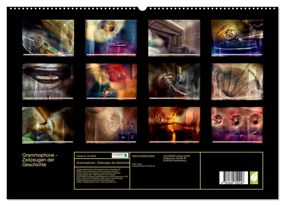 Grammophone - Zeitzeugen der Geschichte (CALVENDO Premium Wandkalender 2027)