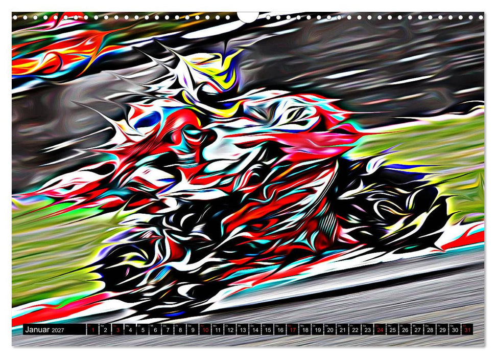 Fullspeed on two Wheels (CALVENDO Wandkalender 2027)