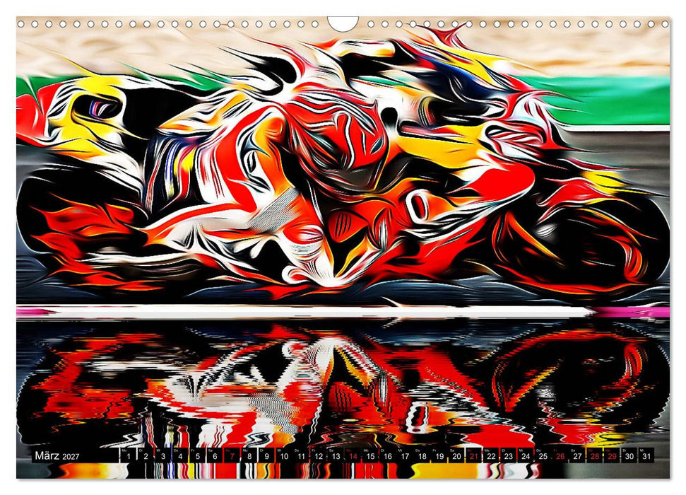 Fullspeed on two Wheels (CALVENDO Wandkalender 2027)