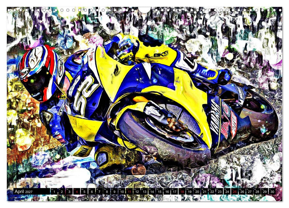 Fullspeed on two Wheels (CALVENDO Wandkalender 2027)
