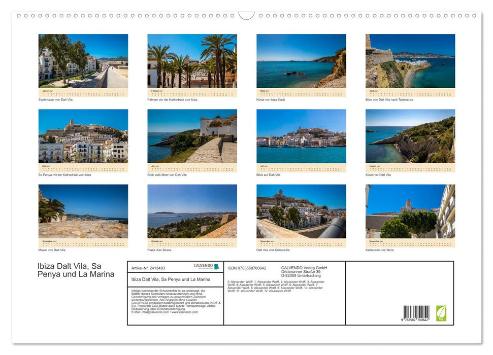 Ibiza Dalt Vila, Sa Penya und La Marina (CALVENDO Wandkalender 2027)